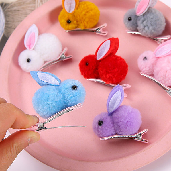 Jepit Rambut Anak Perempuan Lucu Karakter Kelinci / Jepitan Unik Bentuk Kelinci / Hairpin Cute Rabbit Import / TV-44