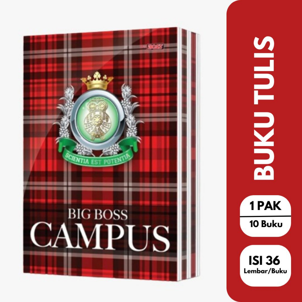 

Buku Tulis Sekolah BIGBOSS CAMPUS [Isi 36/10Buku 42/6Buku 50/10Buku]