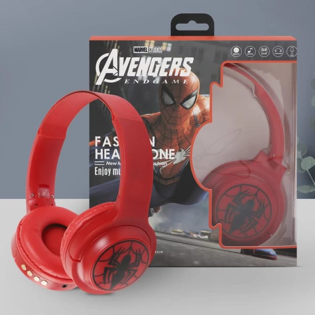 HEADPHONE BANDO BLUETOOTH / WIRELESS KARAKTER SPIDERMAN DR 24