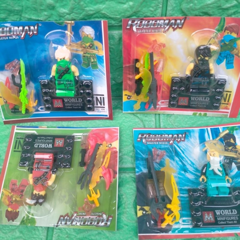 Mainan Robot Rakit Roboman Lgo Motif MasterNinja Master Ninja Grosir