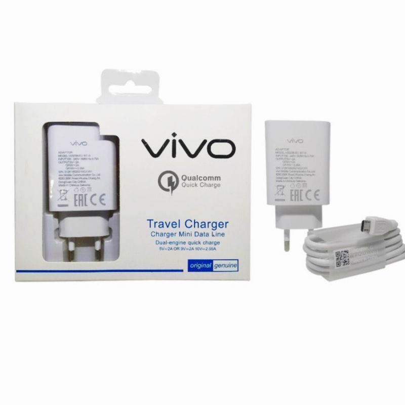 CHARGER V2323B-EU 2A MICRO USB FAST CHARGING FOR VIVO Y17 / Y19 / Y20