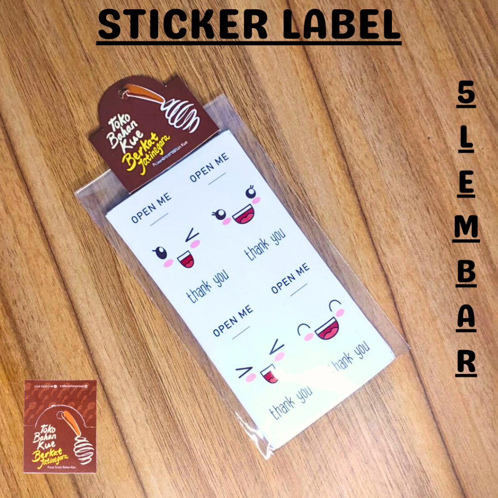 

STICKER LABEL THANKYOU 04 / STICKER LABEL MOTIF THANKYOU / 5 LMBR