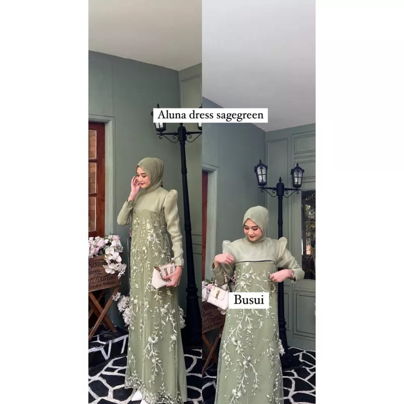 Melia Dress mix Brukat JUMBO M-XXL / BAJU DEWASA MURAH TERBARU 2023 / Gamis Kondangan