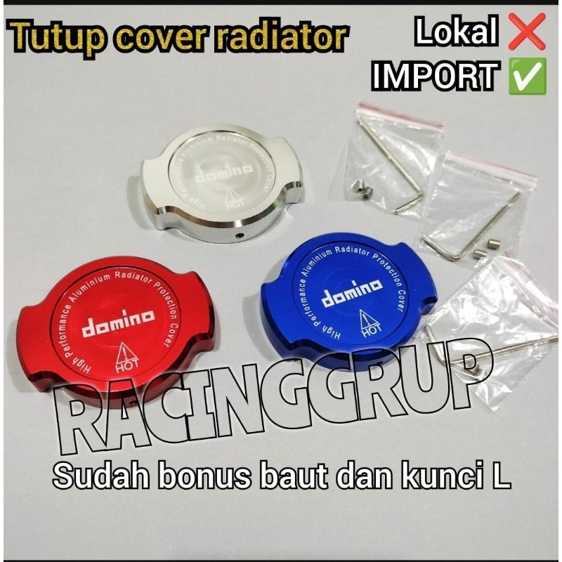 Cover Tutup Radiator Cap Full CNC Aluminium Universal Vario125 ADV Pcx155 Vario150 Nmax155 Aerox155 Vixion Ninja Fi CB150R CBR Dll
