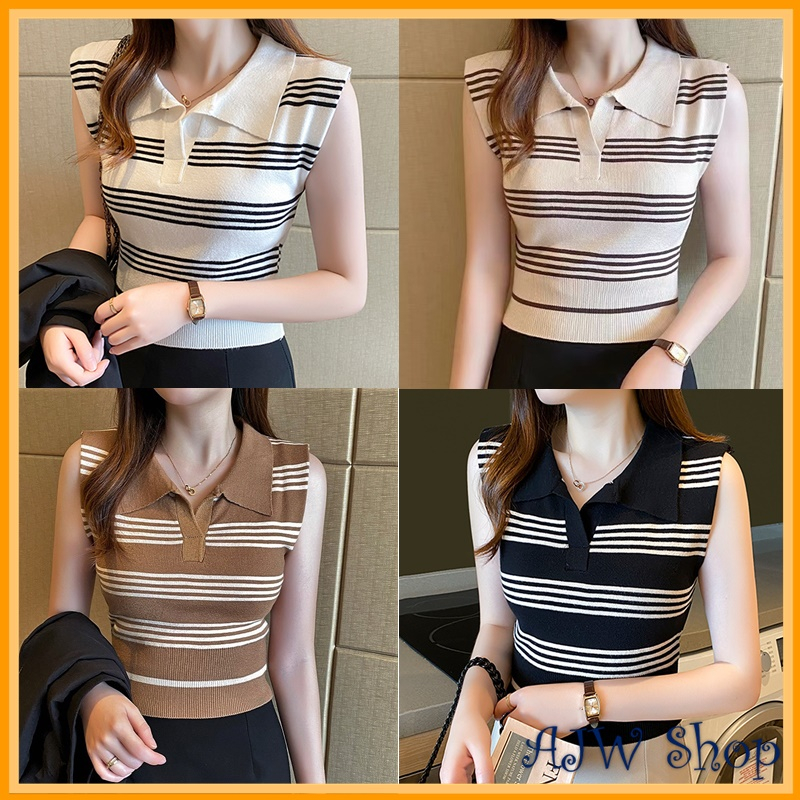 AJWShop Atasan Rajut Wanita Korean Style Import Premium RP QAA | Baju Rajut Wanita Korea | Kaos Raju