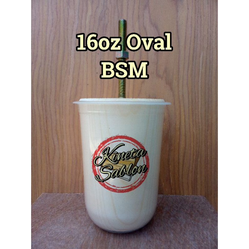 Moulding gelas cup uk 16oz oval merk BSM