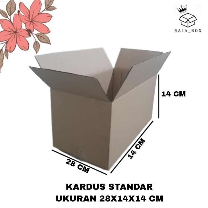 

Kardus Kemasan Box Standar 28x14x14 Kardus Packing Polos