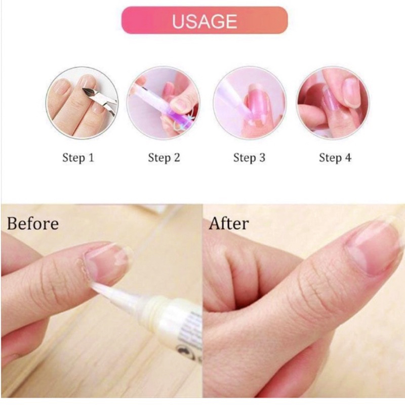 bgskinbukittinggi- Vitamin Kuku Cuticle Oil Pen Serum Nail Art Manicure Pedicure