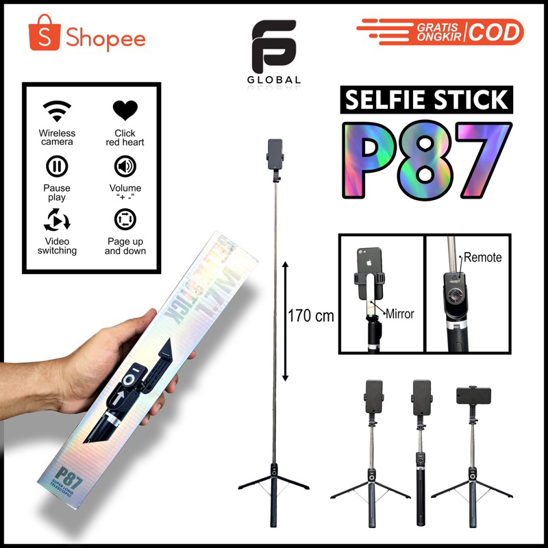 Tripod Stick Remote 170cm P8-7