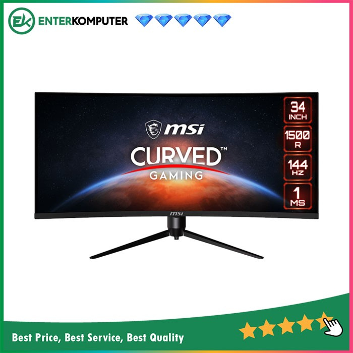 Monitor MSI Optix MAG342CQR 34&quot; UWQHD Curved Gaming Monitor 144Hz