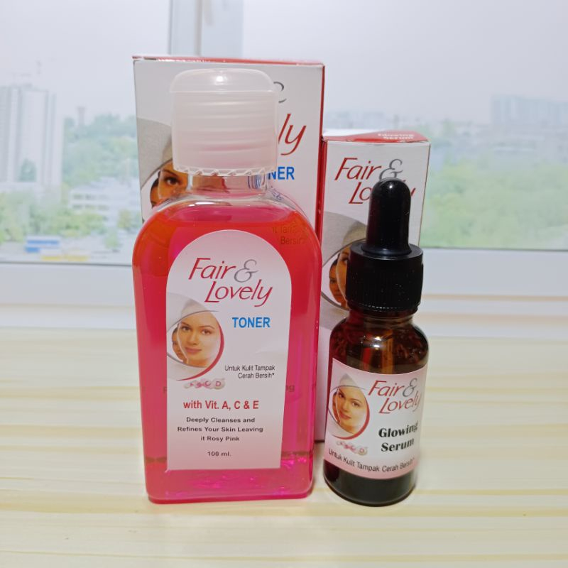 NC - Serum Glowing Fair &amp; Lovely Plus Toner Fair &amp; Lovely