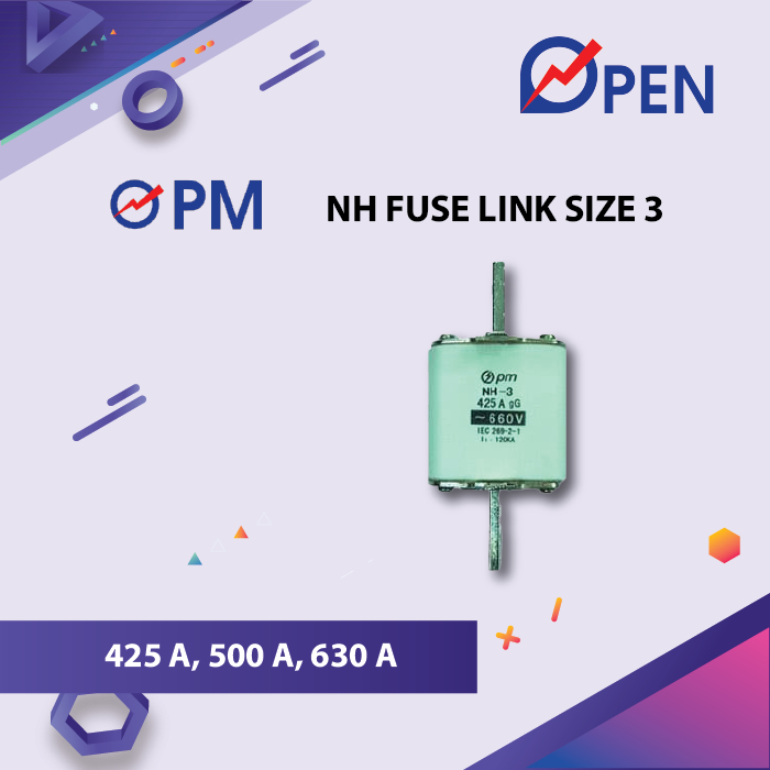NH FUSE LINK SIZE 3 425A, 500A, 630A CIC