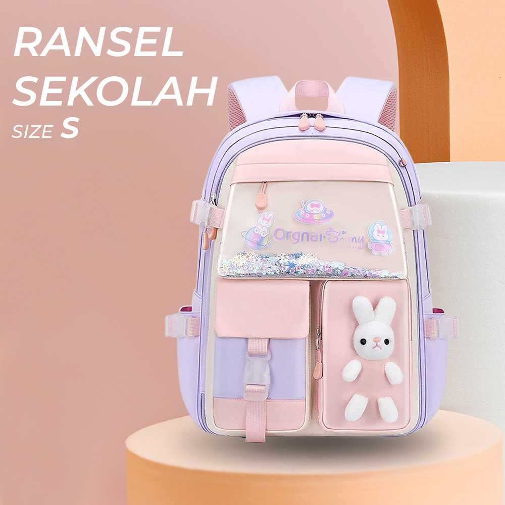 Orgnai Tas Ransel Sekolah Anak Cute Rabbit Size S Dan L