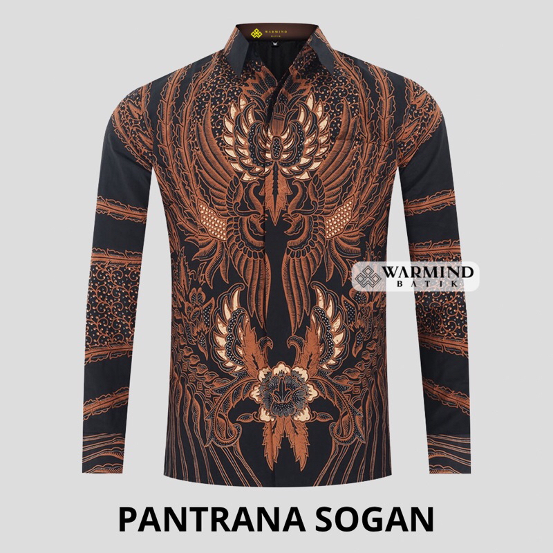 PANTRANA SOGAN KEMEJA HEM KLAMBI BATIK PREMIUM SLIMFIT LENGA PANJANG BATIK PRIA LENGAN PENDEK BUSANA