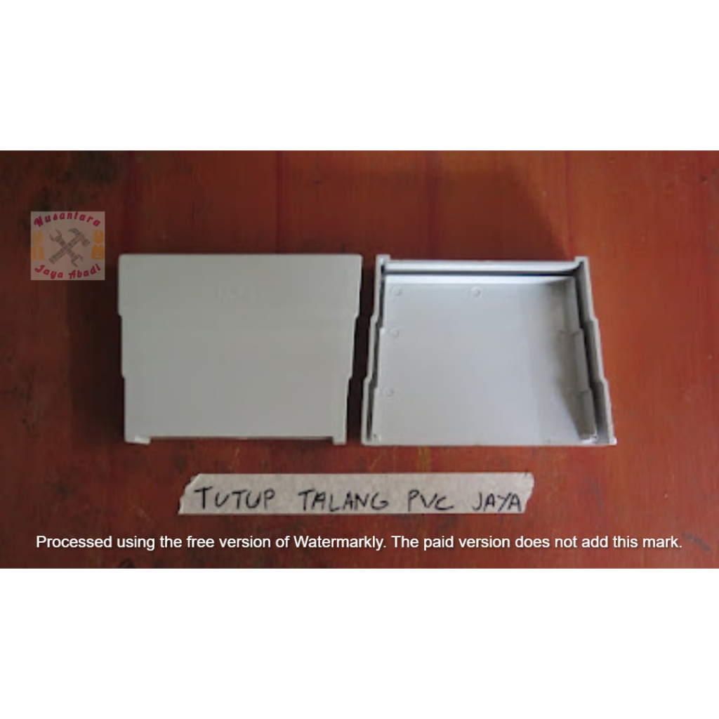 TUTUP TALANG AIR KOTAK PVC / DOP TALANG AIR PVC