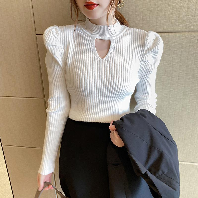 【 Bra Mall 】BJ-011 Atasan Wanita Korean Style Lengan Panjang Turtleneck Rajut Import Premium | Baju Import Rajut Turtleneck Lengan Panjang