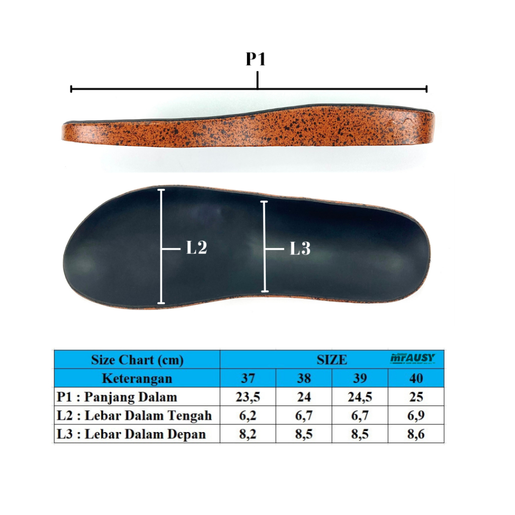Sandal Selop Wanita Cewek Casual mrAUSY Silang Kain Motif Kotak