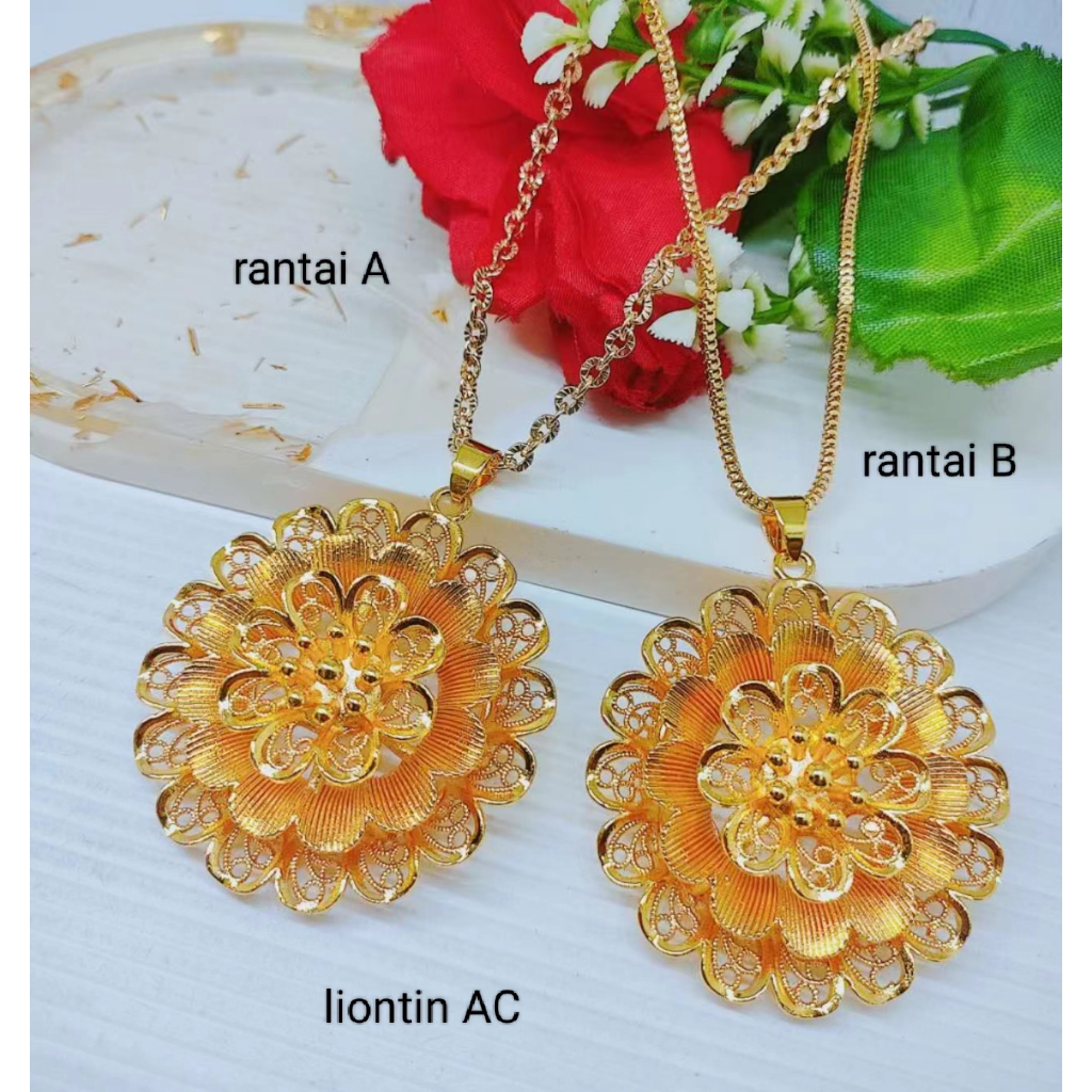 Kalung Xuping Lapis Emas 24K Perhiasan Fashion AC AD