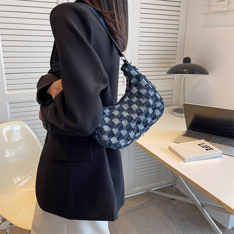Casual Shoulder Bag Square Pattern Korean Style 10177