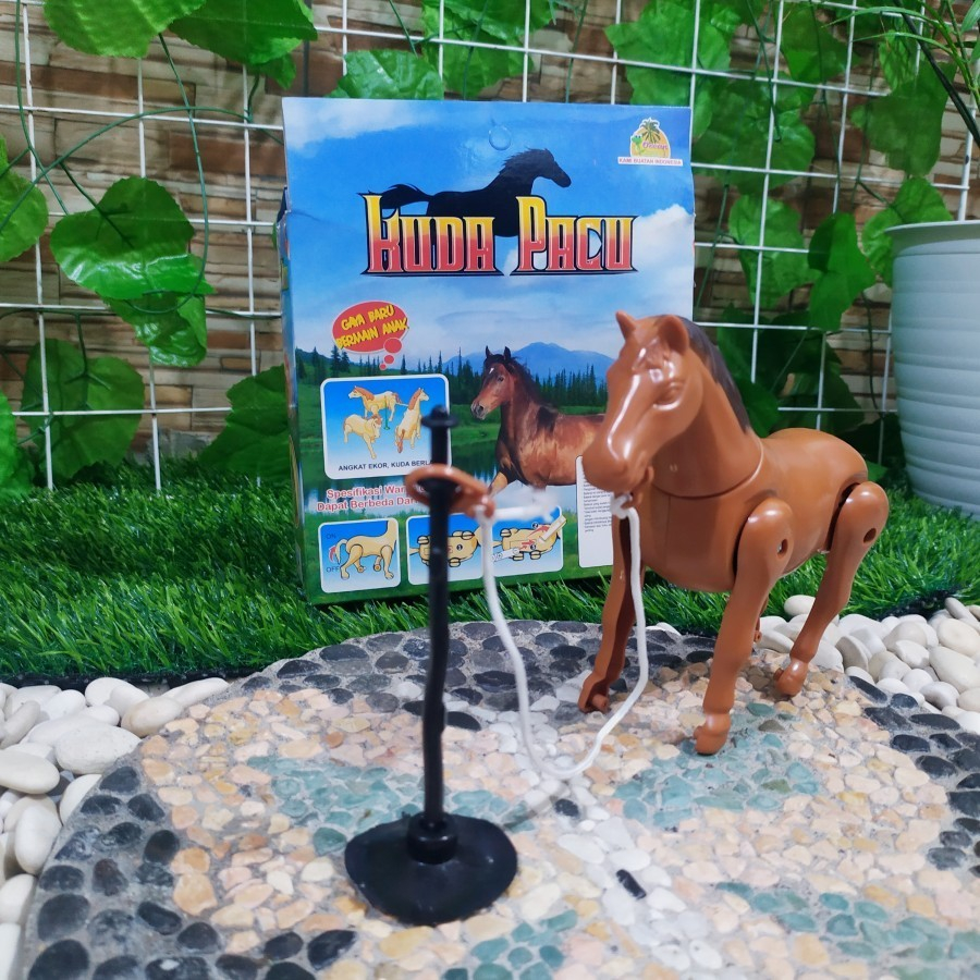 Mainan kuda baterai, kuda lari - mainan kado anak