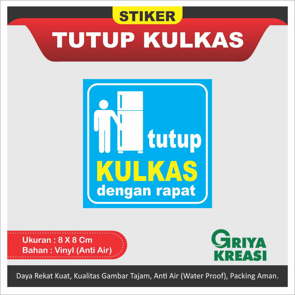 

STIKER TUTUP KULKAS ANTI AIR