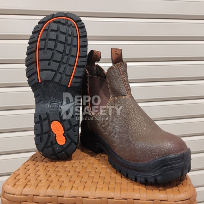 Sepatu Safety Krushers NEVADA Black Dan Brown - Safety Shoes Krushers Nevada Cokelat Dan Hitam