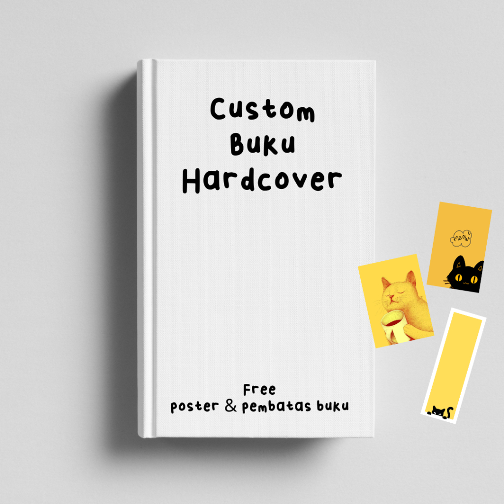 

Notebook Hardcover A5 Custom Desain Murah Free Poster & Pembatas Buku