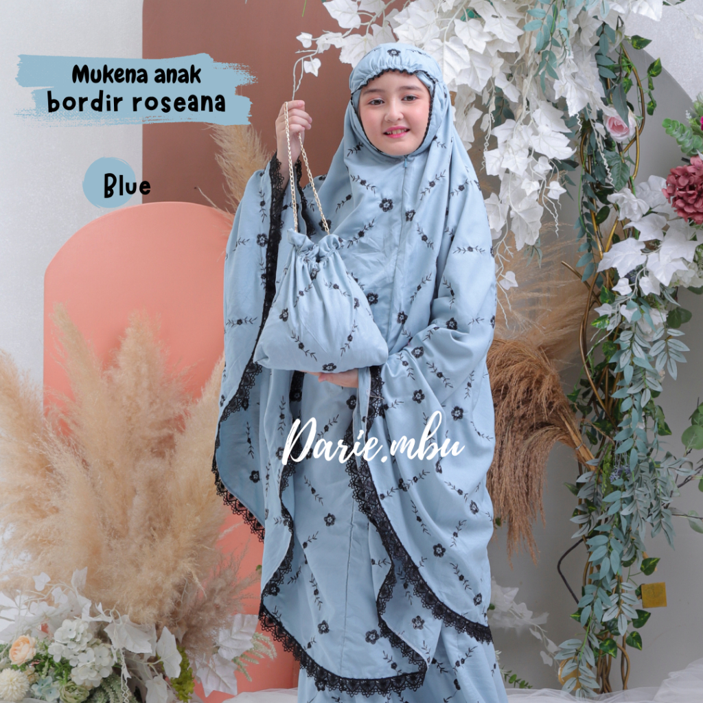Mukena Remaja Dewasa Bordir Renda Mewah Hanum Series [ DARIE.MBU ]