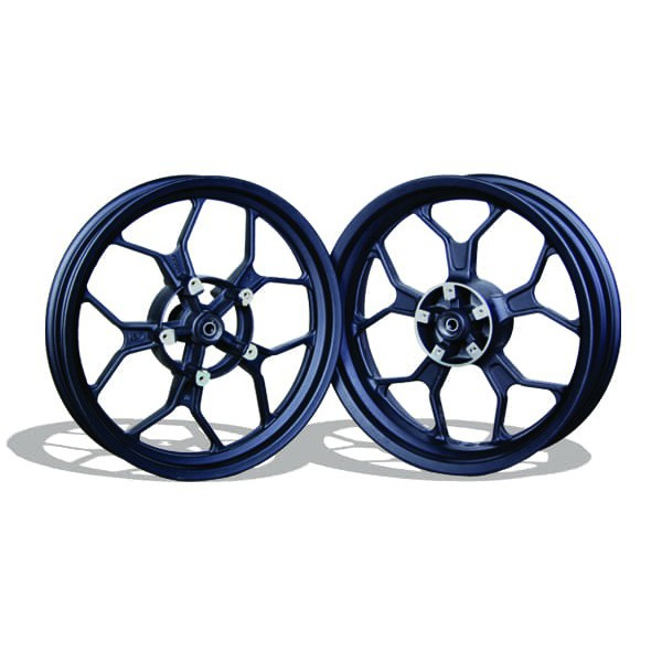 velg pelek velek R15 merk VROSSI ROSSI model rattle ring 17 ukuran 300/450 1SET depan belakang