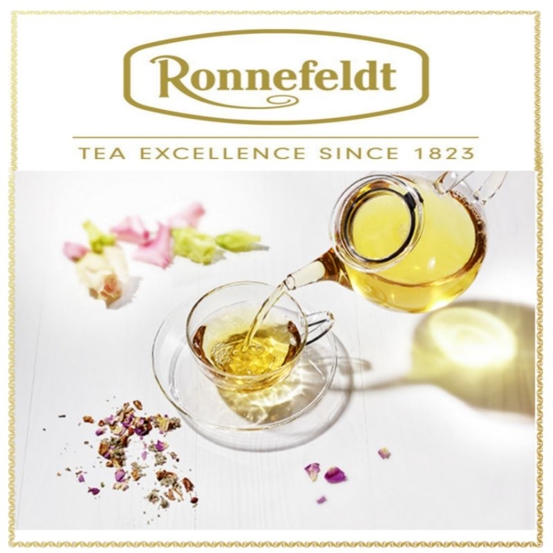 RONNEFELDT TEAVELOPE CLASSIC GREEN - ENGLISH BREAKFAST - VERBENA - CAMOMILE KAMILLE - JASMINE TEA 1,5 G