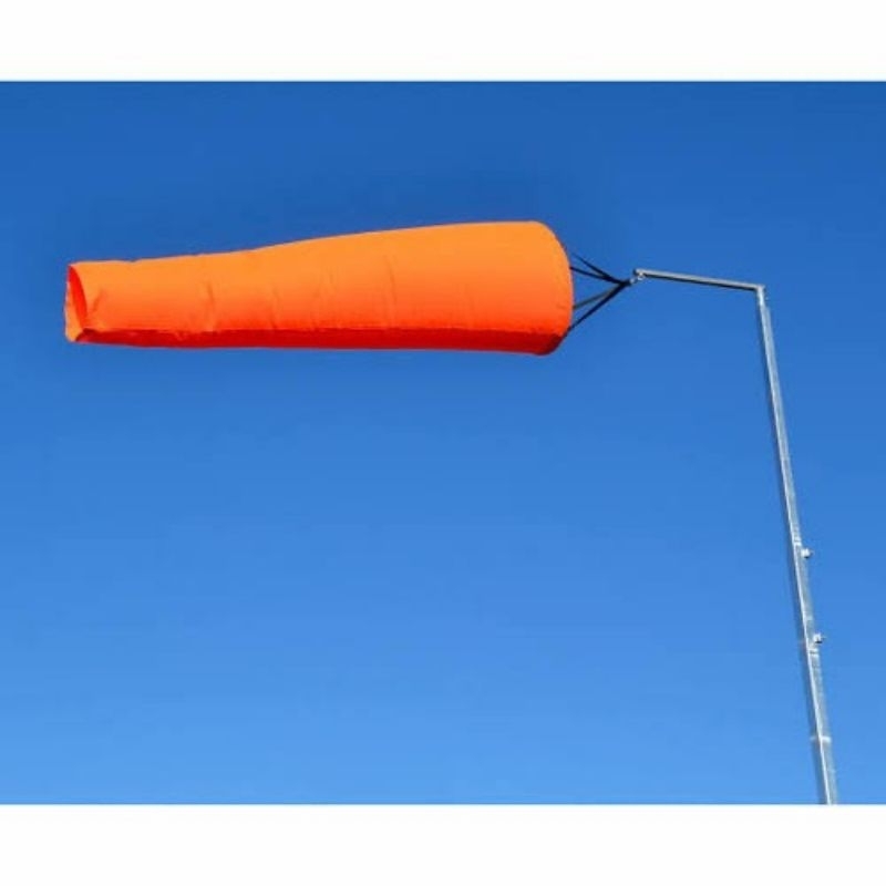 Windsock petunjuk arah angin orange