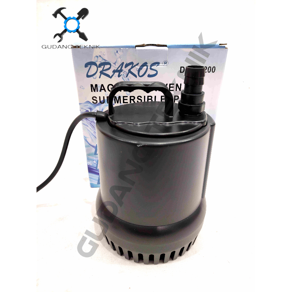 Pompa Air Celub DDC3200 DRAKOS / Submersible Pump Mesin Pompa Air Celup Kolam Ikan Pompa Celup Kolam DDC 3200 DRAKOS