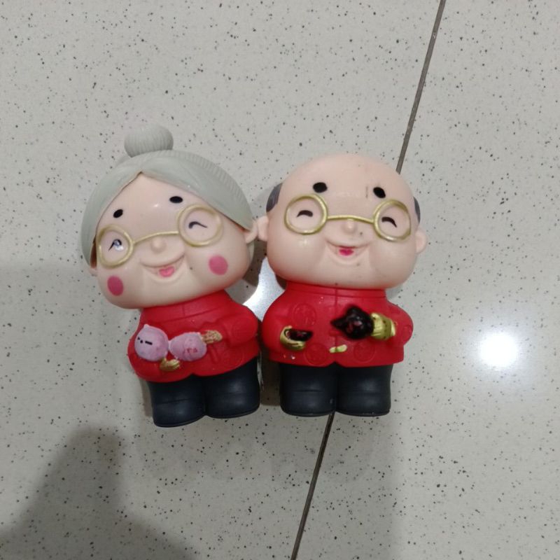 Topper Sepasang Boneka Kakek & Nenek