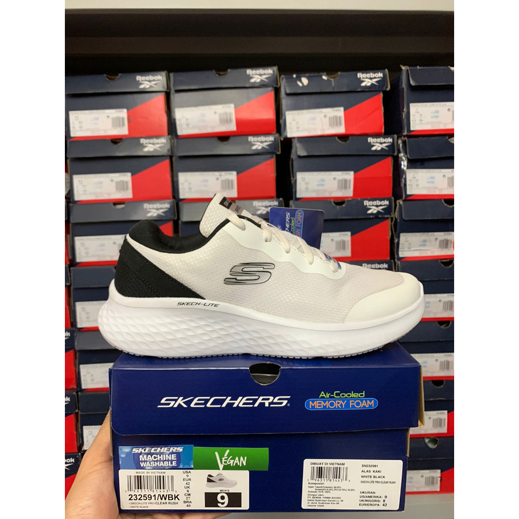 Skechers Lite Pro - Clear Rush White Black 232591/WBK Men's Shoes Original