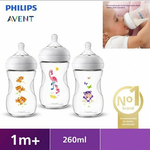 Philips Avent Natural Bottle Single 9Oz SCF627/42 Botol Bayi