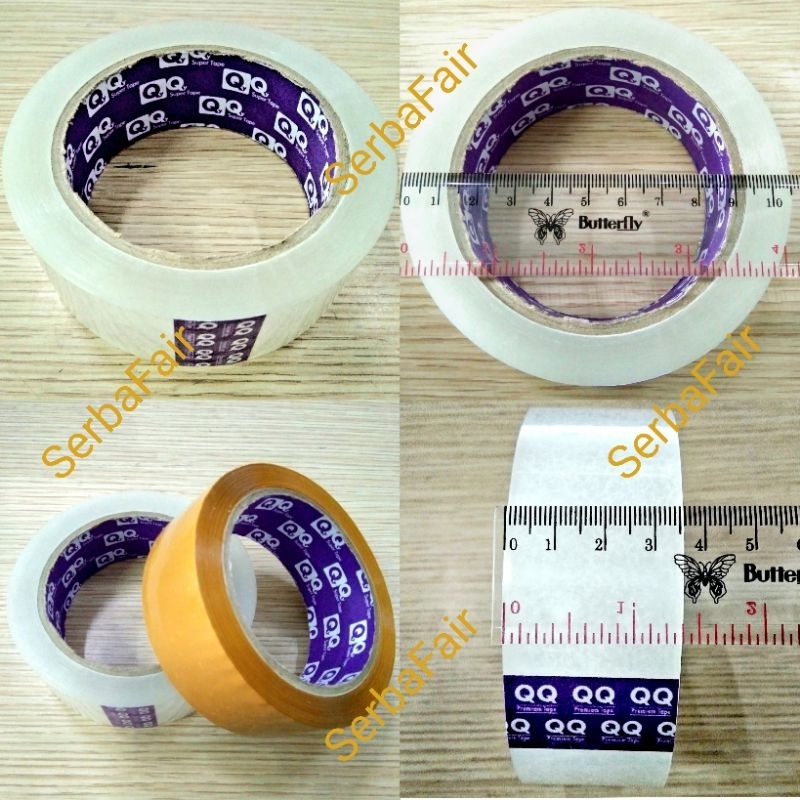

Lakban Bening / Coklat QQ Super Tape 36MM (1.5INCH) 90 YARDS