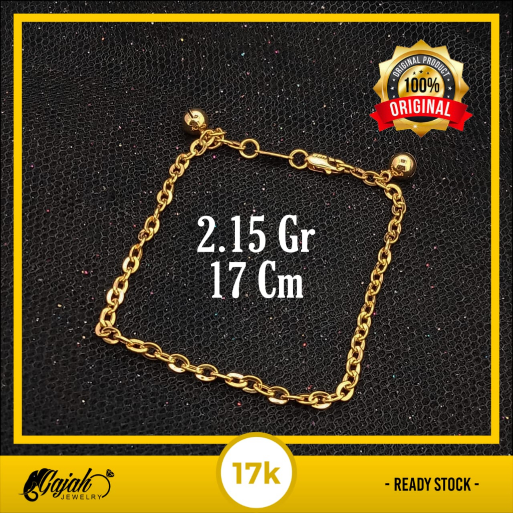 Gelang Emas 17K - 2.15 Gr Kadar 750 - 5335