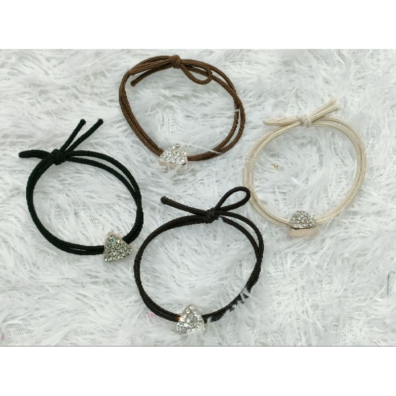 IKAT RAMBUT + GELANG KOREA ELASTIS DOUBLE MURAH