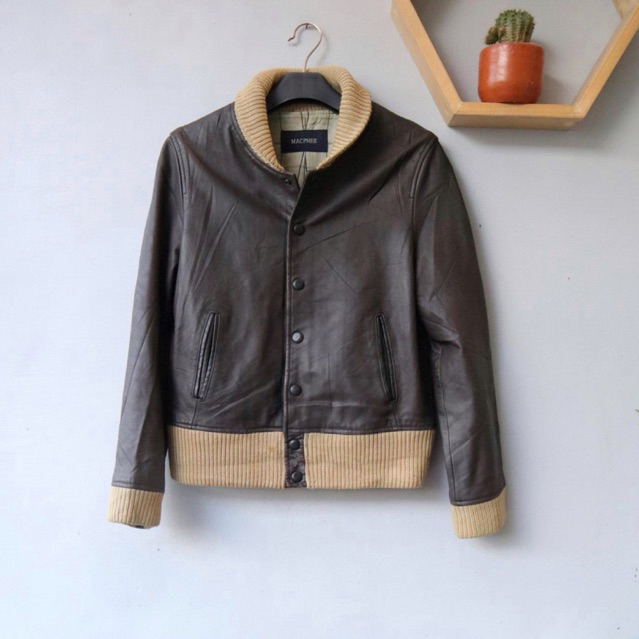 MACPHEE Jaket kulit kuda Vintage varsity Pl bekas preloved second