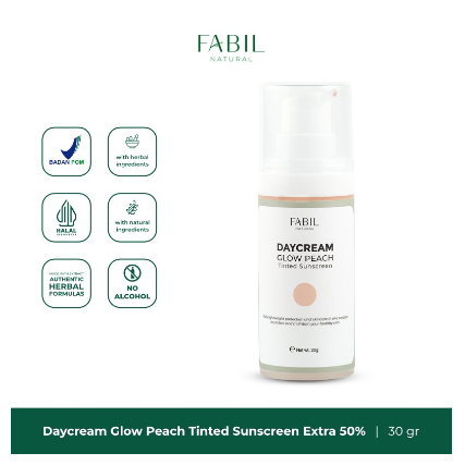 Fabil Daycream Glow Peach Tinted Sunscreen Extra 50%