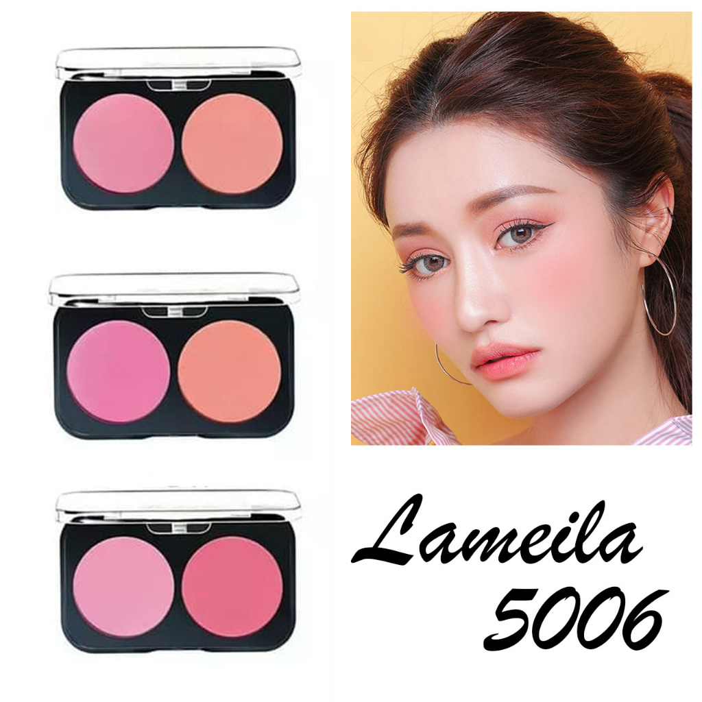 New Lameila Palet Blush On 6 Warna Pilihan Mineral Pigment Blusher Powder 5006