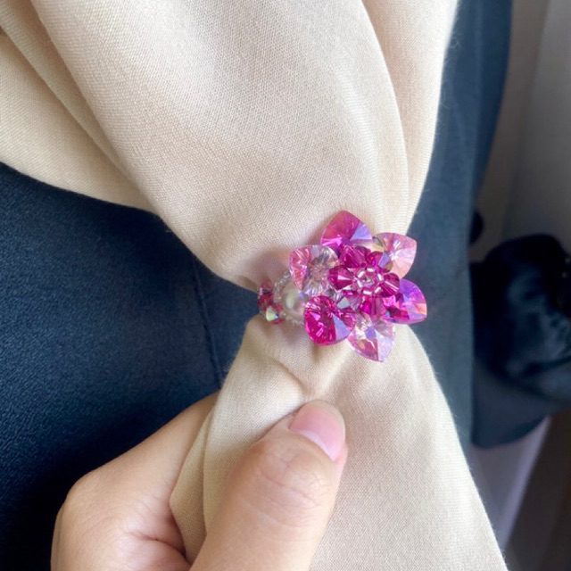 Ring Hijab / Cincin Hijab Mewah Swarovski