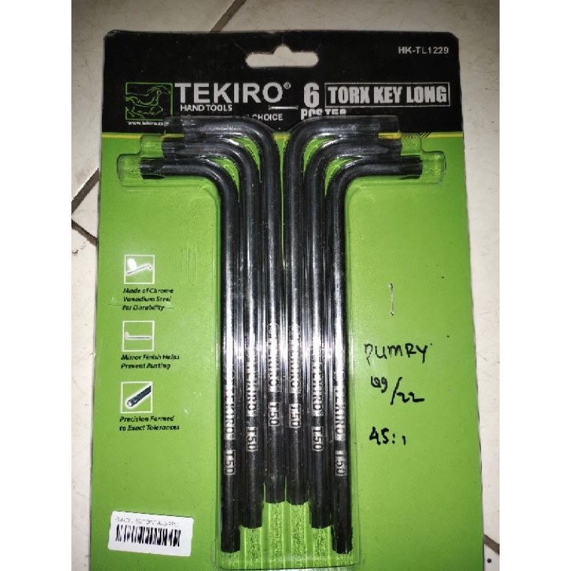 KUNCI L BINTANG T40 TEKIRO / KUNCI L CAKRAM HONDA