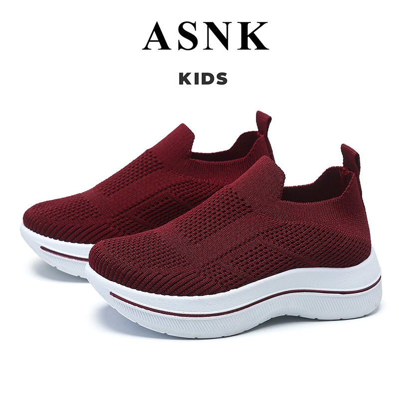 [GROSIR][COD] SEVEN_DAY SEPATU SLIP ON BAHAN RAJUT ANAK CEWEK COWOK USIA 2-8 THN WM2329 PINK