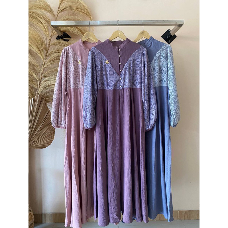 Amara Brukat Dress Kondangan Pesta Elegant Simple