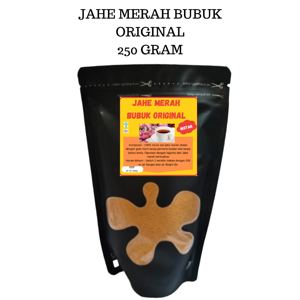 

PROMO!!! Jahe Merah Murni Original Lam 88 250gr / jahe / jahe merah