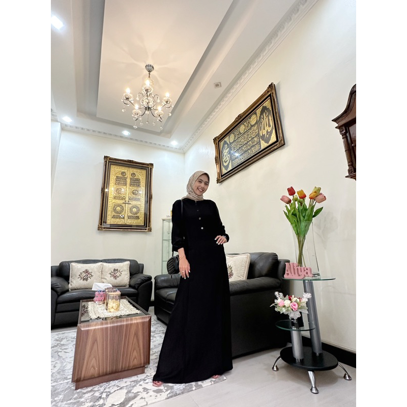 GAMIS HITAM IBU/GAMIS INTAN DWI NANDA /GAMIS UMROH by aliya