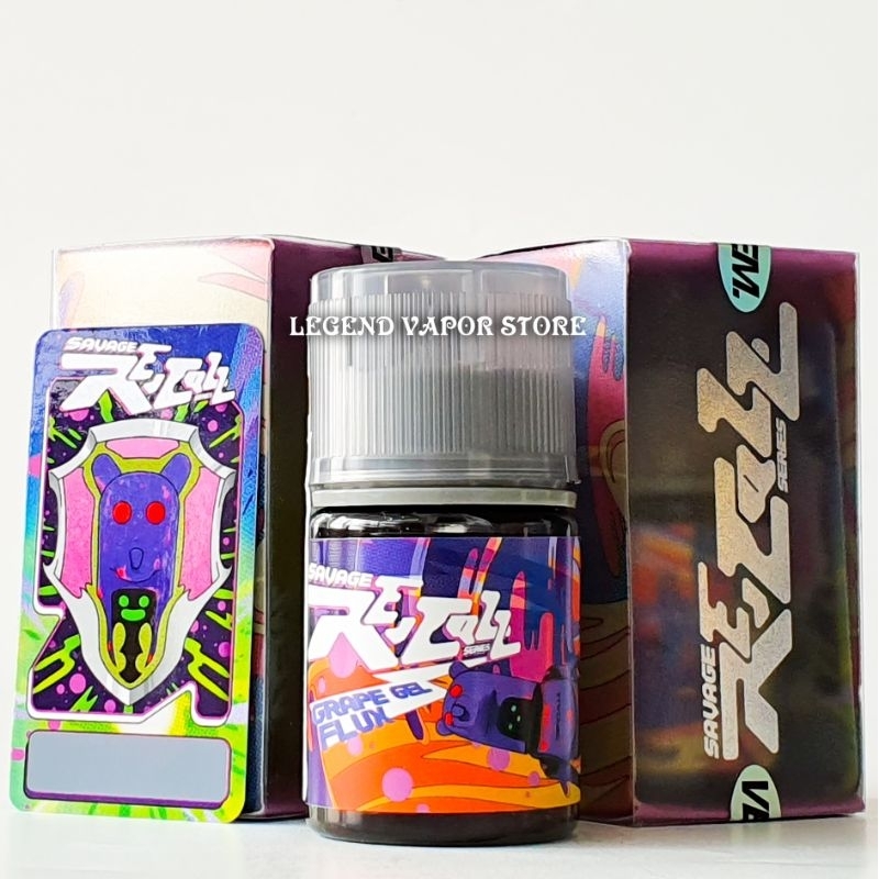 FREEBASE - LIQUID SAVAGE RECALL Grape Gel Flux Grape Jam Butter Toast 60ML 3MG 6MG AUTHENTIC