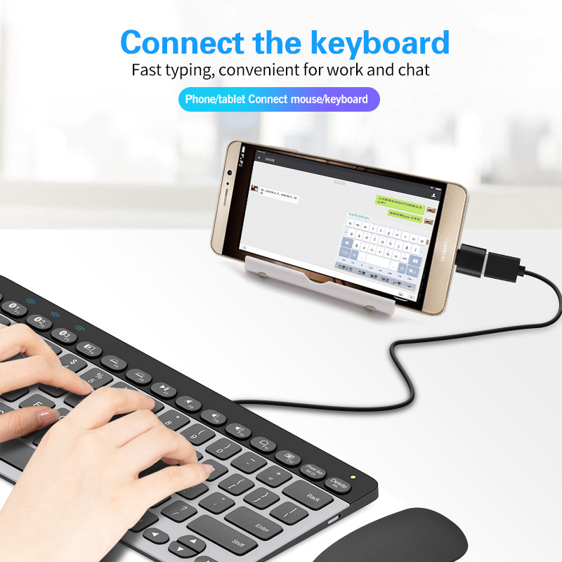 OTG MINI persegi USB Type C Port Konektor Non Cable USB Murah AH012 - XOBOX