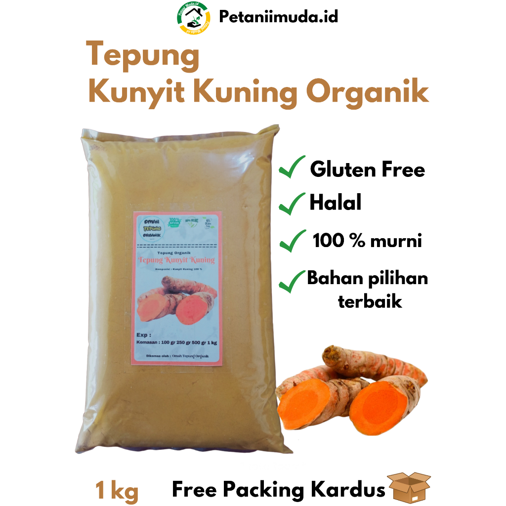 

Bubuk Kunyit Kuning murni kemasan 1 KG/Tepung Kunyit Kuning murni kemasan 1 KG/Serbuk Kunyit Kuning kemasan 1 KG/Bubuk Kunyit Putih murni kemasan 1 KG/Tepung Kunyit Putih murni kemasan 1 KG/Serbuk Kunyit Putih Murni kemasan 1 KG